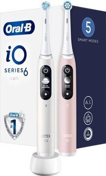Набор электрических зубных щеток Oral-B iO6 Pink and White T3248P фото