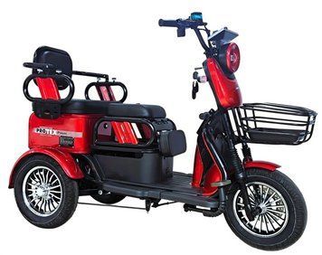 Corso Protex Power, двигатель 1200W, акум. 72V/24Ah литий-железно-фосфатный Red Электроскутер трехколесный трицикл T2330D фото