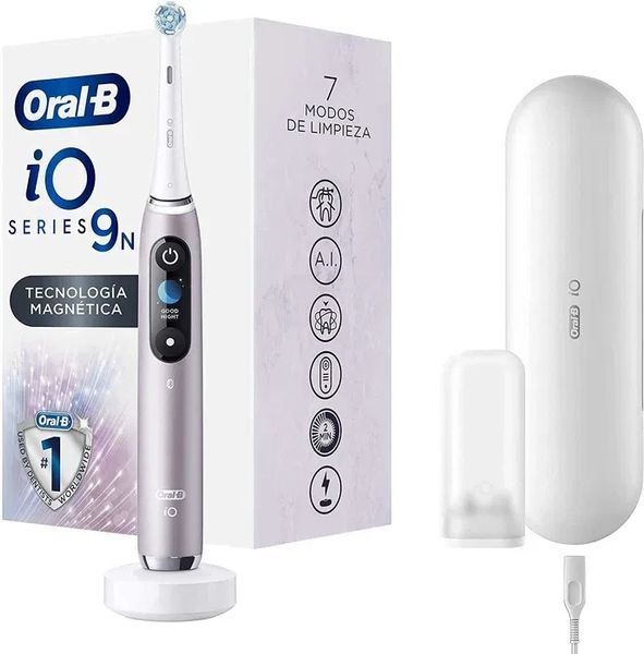 Електрична зубна щітка Oral-B iO Series 9N Rose Quartz, 7 інтелектуальних режимів + кейс T3113 фото