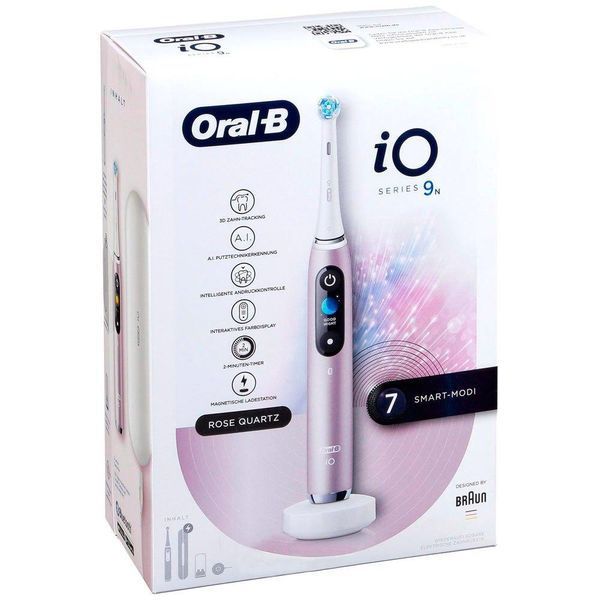 Електрична зубна щітка Oral-B iO Series 9N Rose Quartz, 7 інтелектуальних режимів + кейс T3113 фото