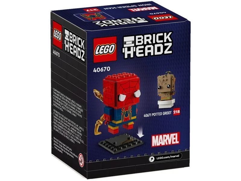 Конструктор LEGO Brick Headz 40670 Железный Человек-Паук T4311K фото