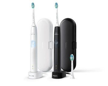 Набор электрических зубных щеток Philips Sonicare 4300 Black & White HX6809/83 T8649K фото