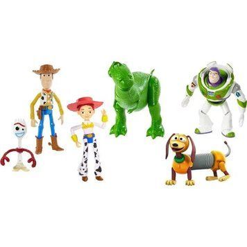 История игрушек Вуди, Базз Лайтер, Рекс, Слинки, Джесси и Форки Disney Pixar Toy Story RV Friends 6pk Игровой набор T9919K фото