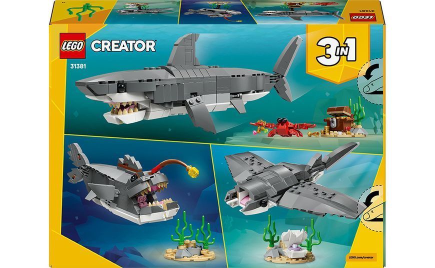 Конструктор LEGO Creator Люта акула зі скринею скарбів (31381) T4199 фото