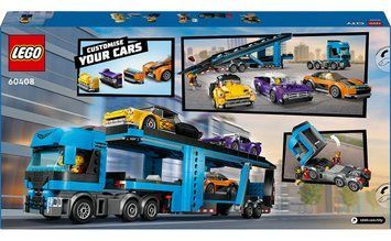 Конструктор LEGO City Вантажівка-транспортер зі спортивними авто (60408) T1266K фото