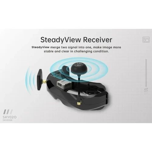 Skyzone SKY02O 5.8G Black FPV окуляри T2822K фото
