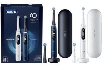 Oral-B iO Series 7s Professional Clean Duo Pack Blue&White Набор электрических зубных щеток T7548K фото