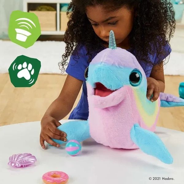 Furreal Friends Wavy Narwhal Interactive Plush Toy Интерактивная игрушка Нарвал T2471K фото