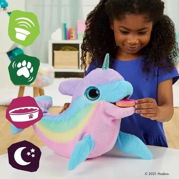 Furreal Friends Wavy Narwhal Interactive Plush Toy Интерактивная игрушка Нарвал T2471K фото