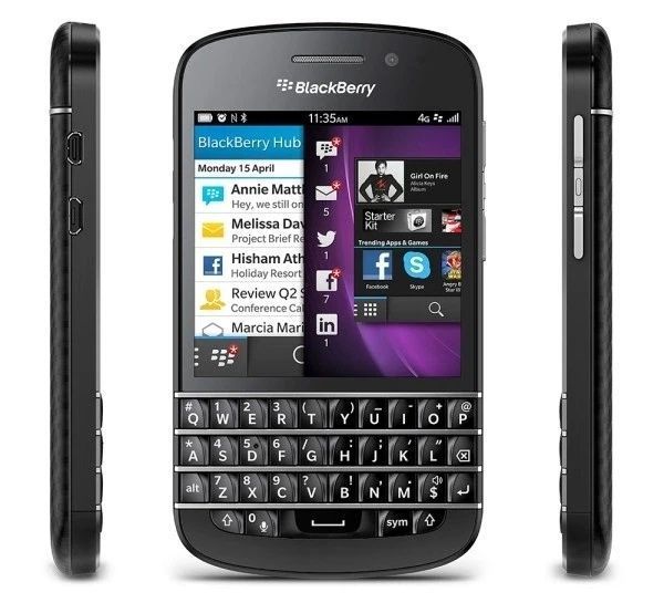 BlackBerry Q10 Black кнопковий мобільний телефон T9255 фото