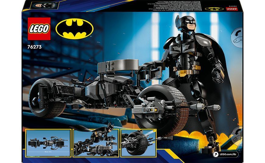 Конструктор LEGO Super Heroes DC Фігурка Бетмена для складання та бетцикл (76273) T3671K фото