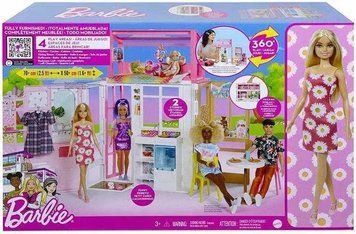 Barbie HCD47 Ігровий набір Двоповерховий будиночок барбі T9223D фото