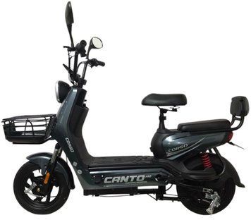 Corso Canto, двигун 500W, акумулятор 48V/20Ah, в коробці Сірий CN-190260, Електричний мопед T9817D фото