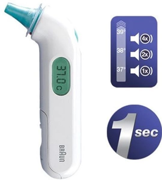 Braun Thermoscan 3 IRT 3030 Дитячий вушний термометр T4533P фото