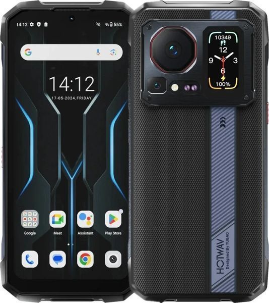 Hotwav Cyber 16 Pro 8/512GB Global NFC Black Helio G100 6280 мАг Захищений смартфон T3775S фото