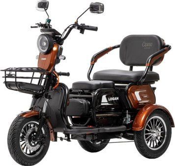 Corso Logan (1200W 72V/23Ah) Brown Електроскутер триколісний трицикл T1933D фото