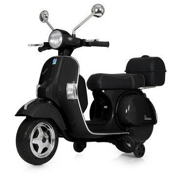 Bambi M 4939EL VESPA Black Дитячий електромотоцикл ретро скутер T5938L фото