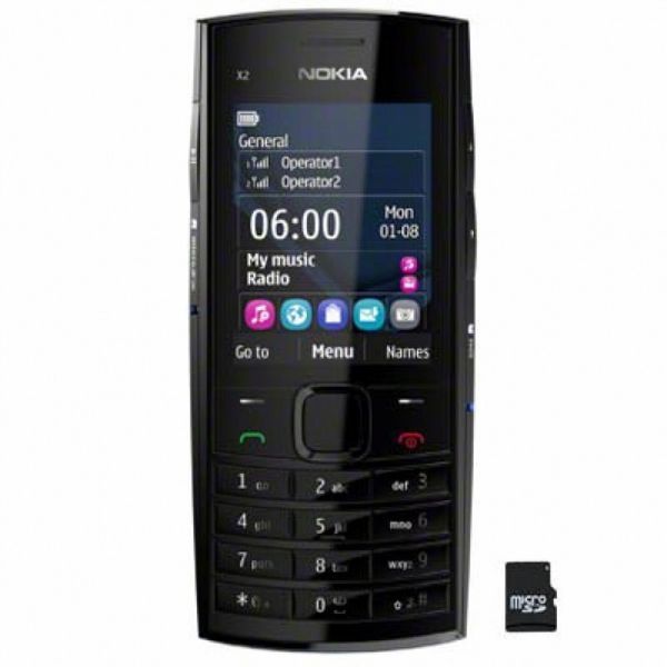 Мобильний телефон Nokia X2-02 Black Оригинал T1427 фото