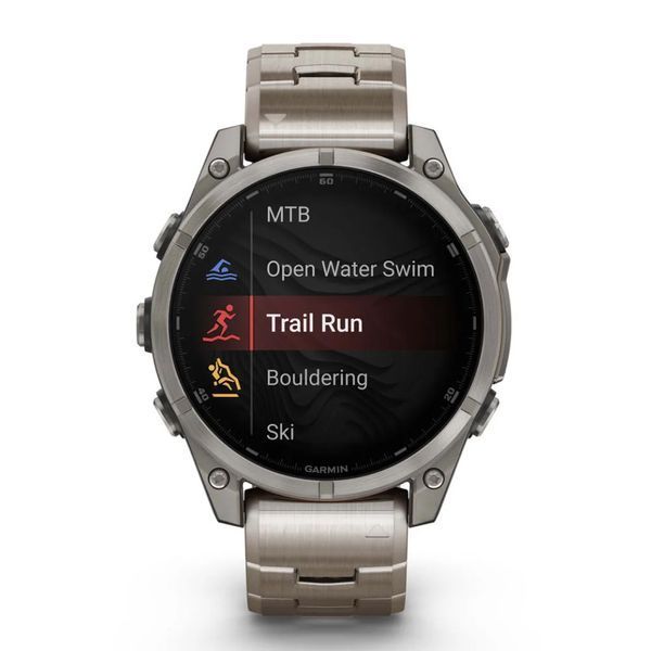 Garmin Fenix 8 47 mm AMOLED Sapphire Titanium with Vented titanium bracelet 010-02904-40 Розумний годинник T2889K фото