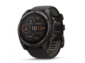 Garmin Fenix 8 51mm Solar Sapphire Carbon Gray DLC Titanium w. Black/Pebble Gray 010-02907-10/11 Умные часы T4169K фото