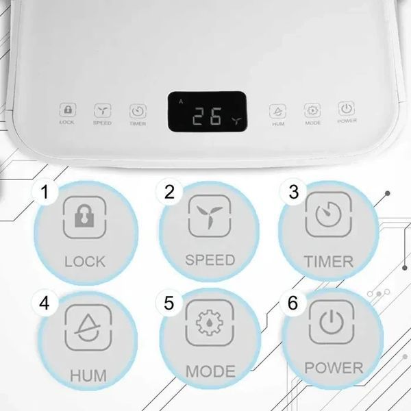 Осушитель воздуха DH-12200 Electronic 32 м&sup2; T7588D фото