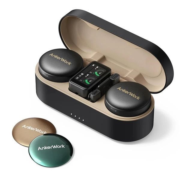 Anker AnkerWork M650 (2 TX + 1 RX) Combo Black Беспроводной петличный микрофон T2460V фото