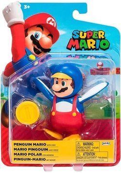 Super Mario Penguin Mario Фигурка Jakks Pacific 10 см T9800V фото