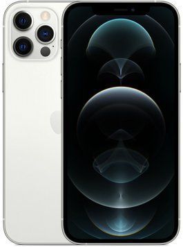 IPhone 12 Pro Max 128 GB Silver A14 Bionic 3687 мА&middot;год + скло та чохол T5196 фото
