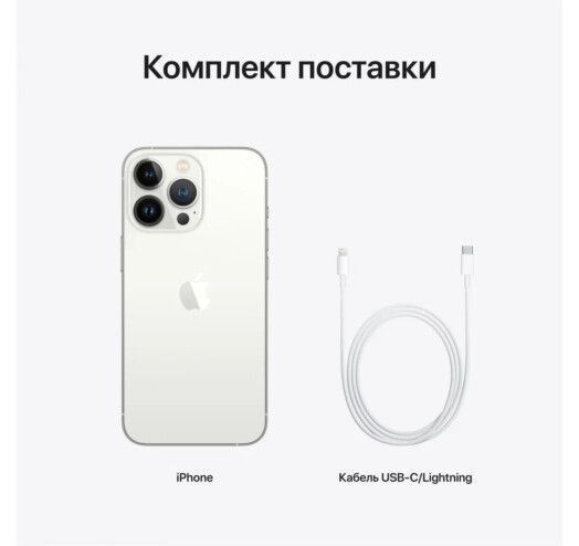 IPhone 13 Pro 256GB Silver A15 Bionic 3095 мАч T5374 фото