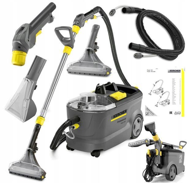 Karcher Puzzi 10/1 1.100-130.0 (2 насадки) Професійний миючий пилосос 1250 Вт T2758 фото