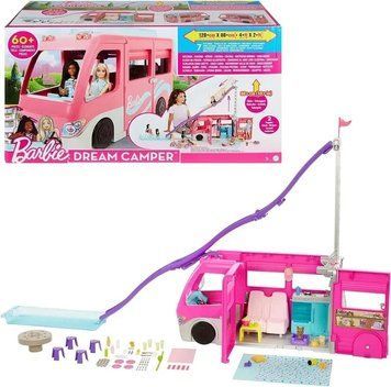 Barbie HCD46 Ігровий набір Фургон барбі з водною гіркою T2833D фото