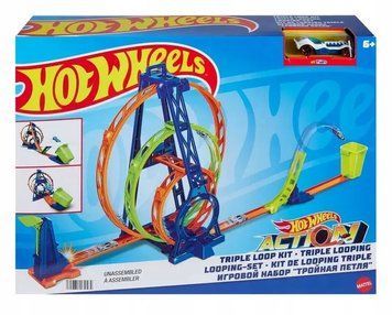 Hot Wheels HMX37 Ігровий набір Потрійна петля T1589D фото