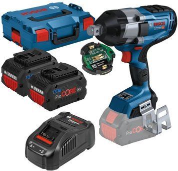 Bosch GDS 18V-1050 H HC (06019J8202) Аккумуляторный ударный гайковерт комплект T2769E фото