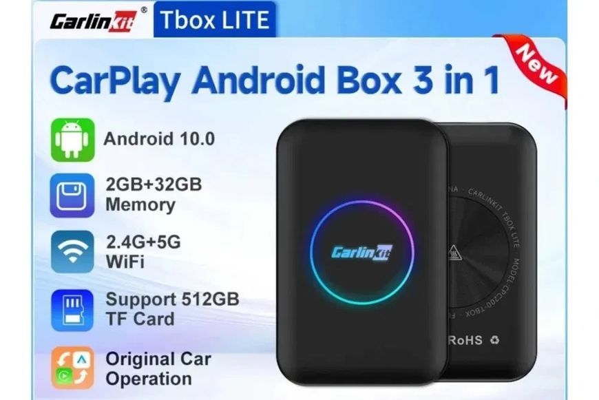 CarlinKit Box Lite 2gb/32gb YouTube/Netflix Адаптер для бездротового підключення смартфона T9962K фото