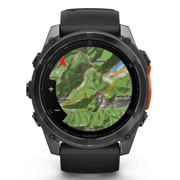 Garmin Fenix 8 51mm AMOLED Slate Gray with Black Silicone Band 010-02905-00 Розумний годинник T9822K фото