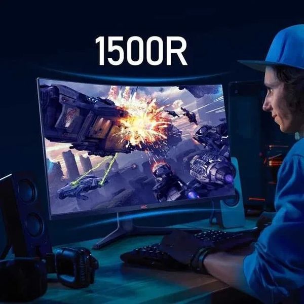 KOORUI 31.5 Gaming VA/1500R Black Ігровий монітор QHD 170HZ HDR10 (GA01) T3211K фото