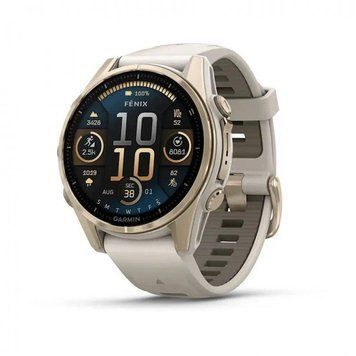 Garmin Fenix 8 43 mm AMOLED Sapphire Soft Gold with Fog grey/dark sandstone silicone 010-02903-11 Умные часы T8809K фото