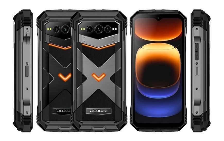 Doogee V Max Plus 16/512Gb Global NFC Black Захищений смартфон Dimensity 7050 22000 мАг T2436S фото
