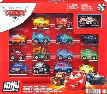 Машинки Тачки Disney Pixar Cars набор 15 машинок мини T7656K фото