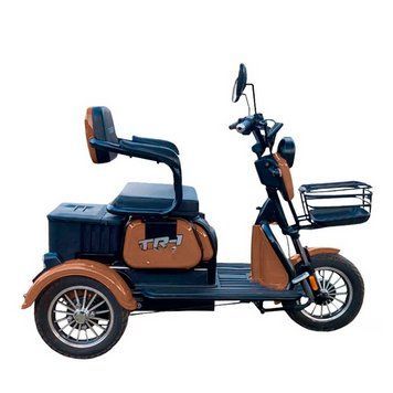 Crosser TR1 (Мотор 1500ВТ, 24Ah графен акб) Brown Электроскутер трехколёсный трицикл T3270D фото