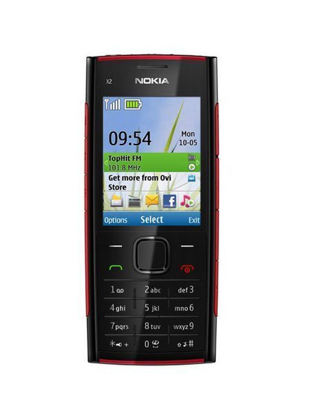 Nokia X2-00 кнопковий мобільний телефон Black/Red Оригінал T1041 фото
