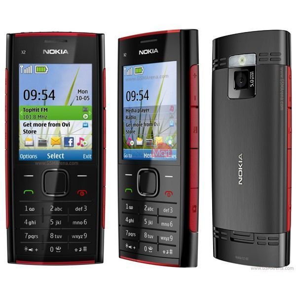 Nokia X2-00 кнопковий мобільний телефон Black/Red Оригінал T1041 фото