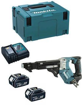 Makita DFR551RTJ Аккумуляторный шуруповерт для гипсокартона комплект T3519K фото