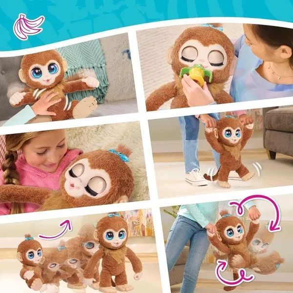Furreal Friends Monkey Peanut Інтерактивна іграшка Грайлива мавпочка Арахіс T2871K фото