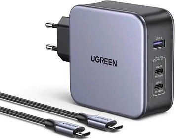 Ugreen gan X 140w (CD289) +кабель 240w Зарядний пристрій T3412K фото