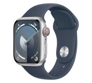 Apple Watch 9 Cellular 45mm Silver Alu. Case w. Storm Blue S. Band-M/L Умные часы T2419K фото