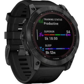 Garmin Fenix 7X Solar Slate Gray with Black Band (010-02541-00/01/0A) Умные часы T1149K фото