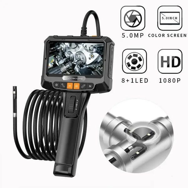 Професійний автомобільний поворотний ендоскоп, бороскоп Anesok S10 6mm 360&deg; Camera 2MP Full HD 2м кабель T8895V фото
