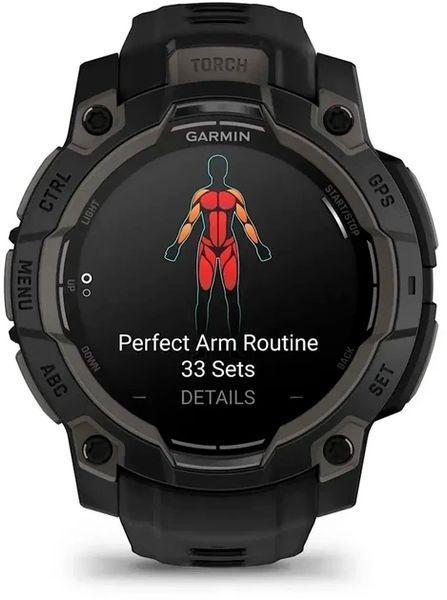 Garmin Instinct 3 45mm AMOLED Black with Black Band (010-02936-00/40) Розумний годинник T9149K фото