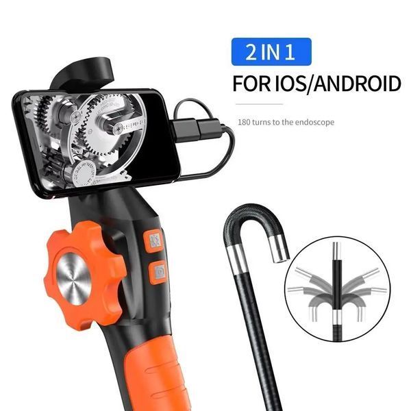Автомобильный поворотный эндоскоп, бороскоп 360 Degree 6.4 мм 360&deg; Camera 2MP Full HD 1м кабель Androi, IOS T1995V фото